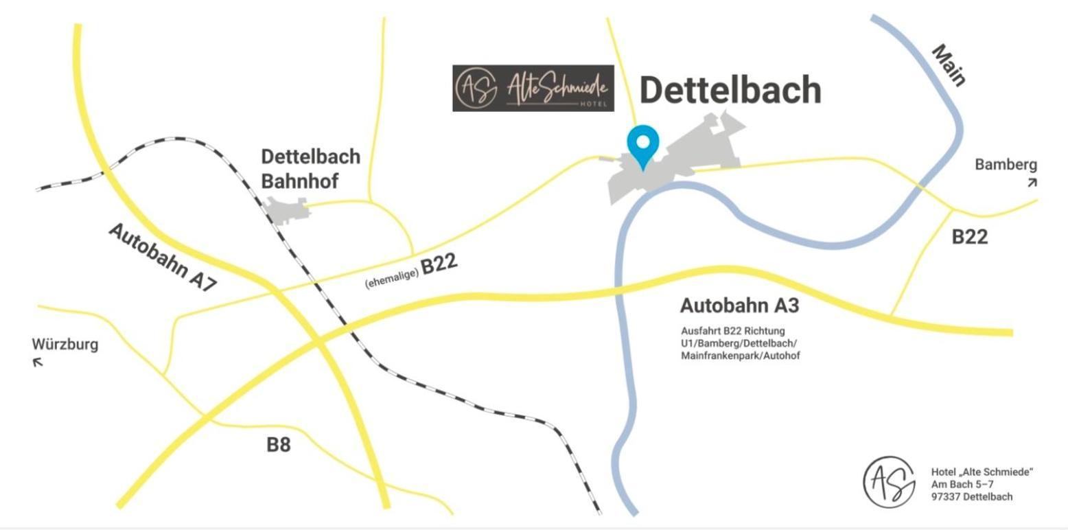 Alte Schmiede Dettelbach Hotel Eksteriør billede